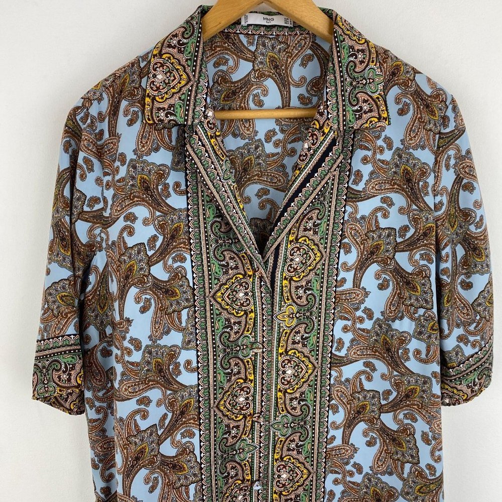 Mng Abstract Pattern Print Light Shirt - image 3